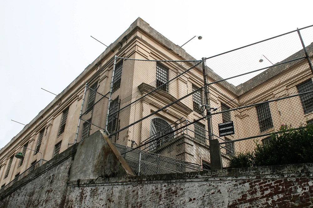 Alcatraz Prison Exterior Corner copyright 2024 sublunar